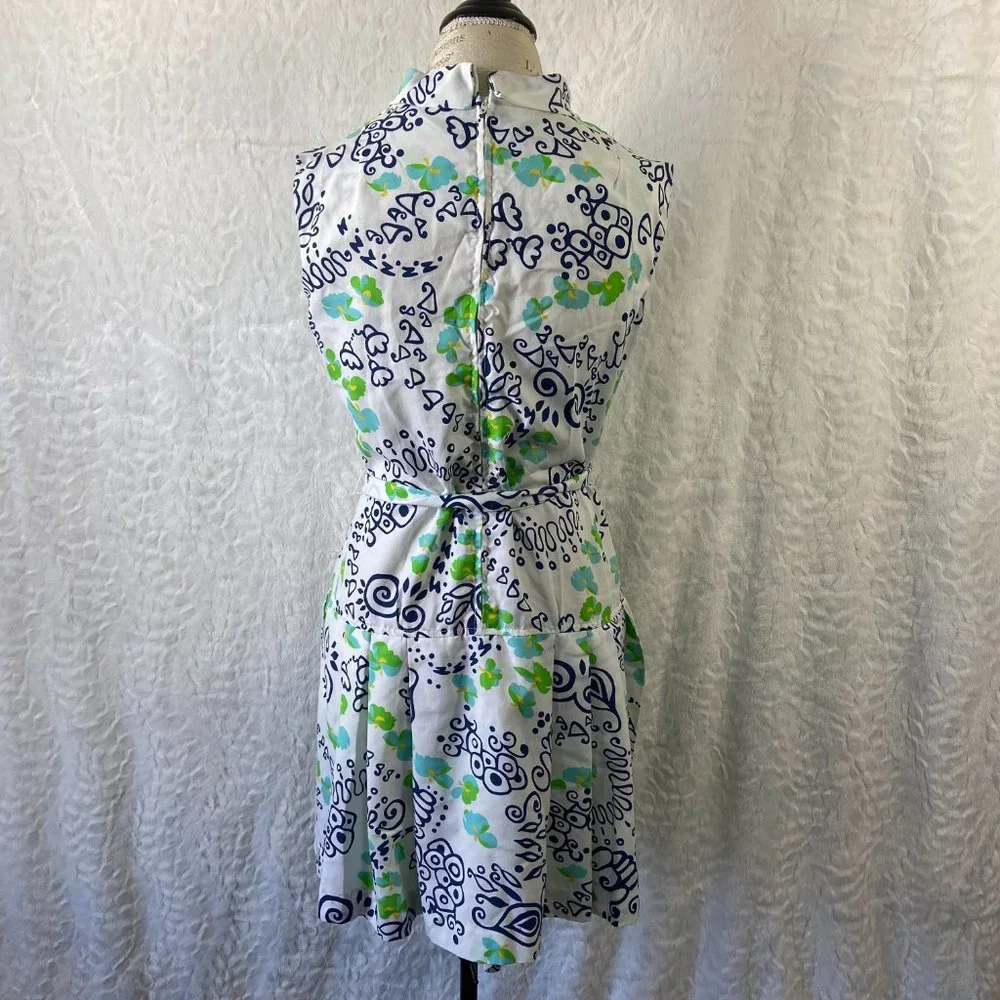 Vintage 60's Romper Culottes Liberty Circle Scooter Dress MOD Pattern Geometric - Picture 5 of 12